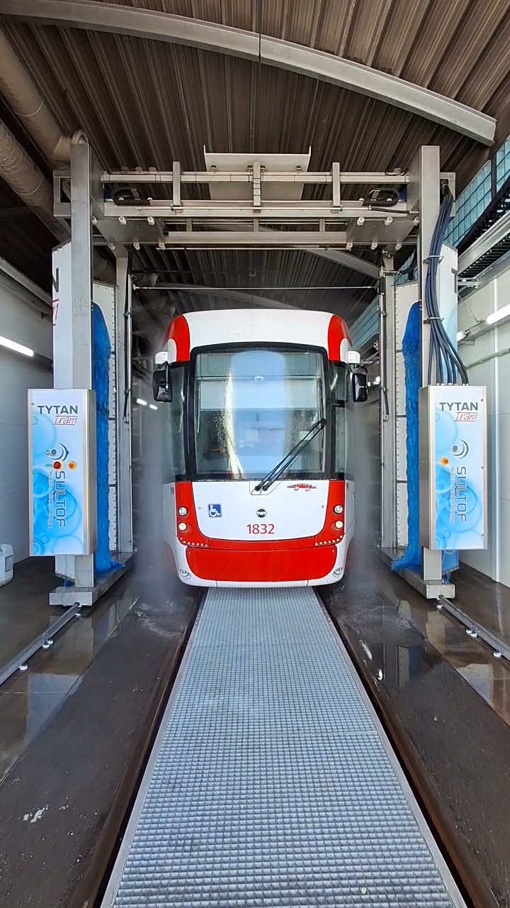 Mycí linka pro tramvaje - Dopravní podnik města Brna